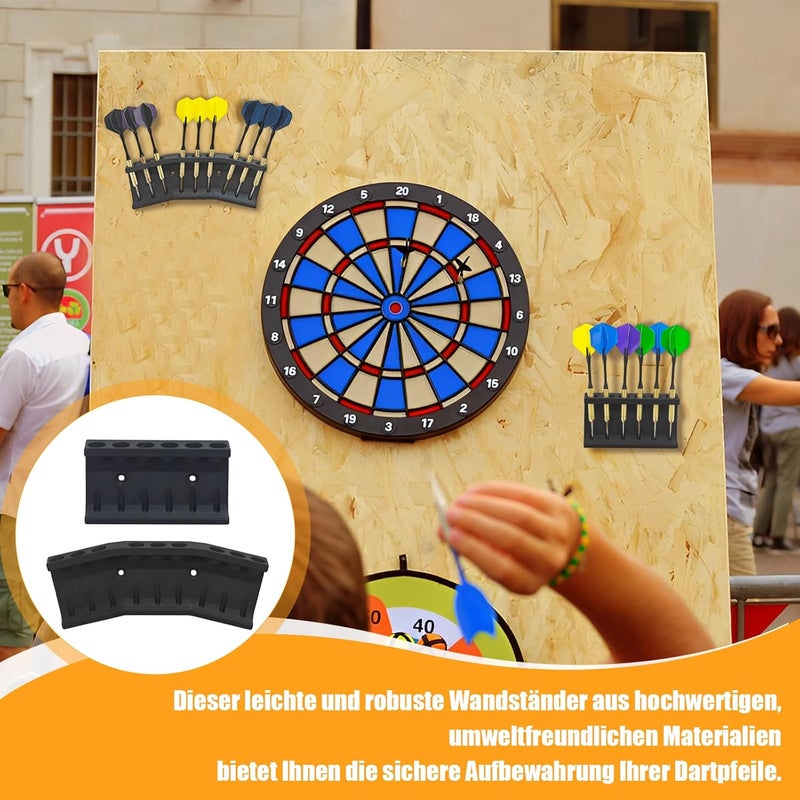 Bantlou 2 Pcs Wall Mounted Dart Holder, Dart Racks to Display 6 and 9 Darts, Unique Gift for Dart Players - Image 4